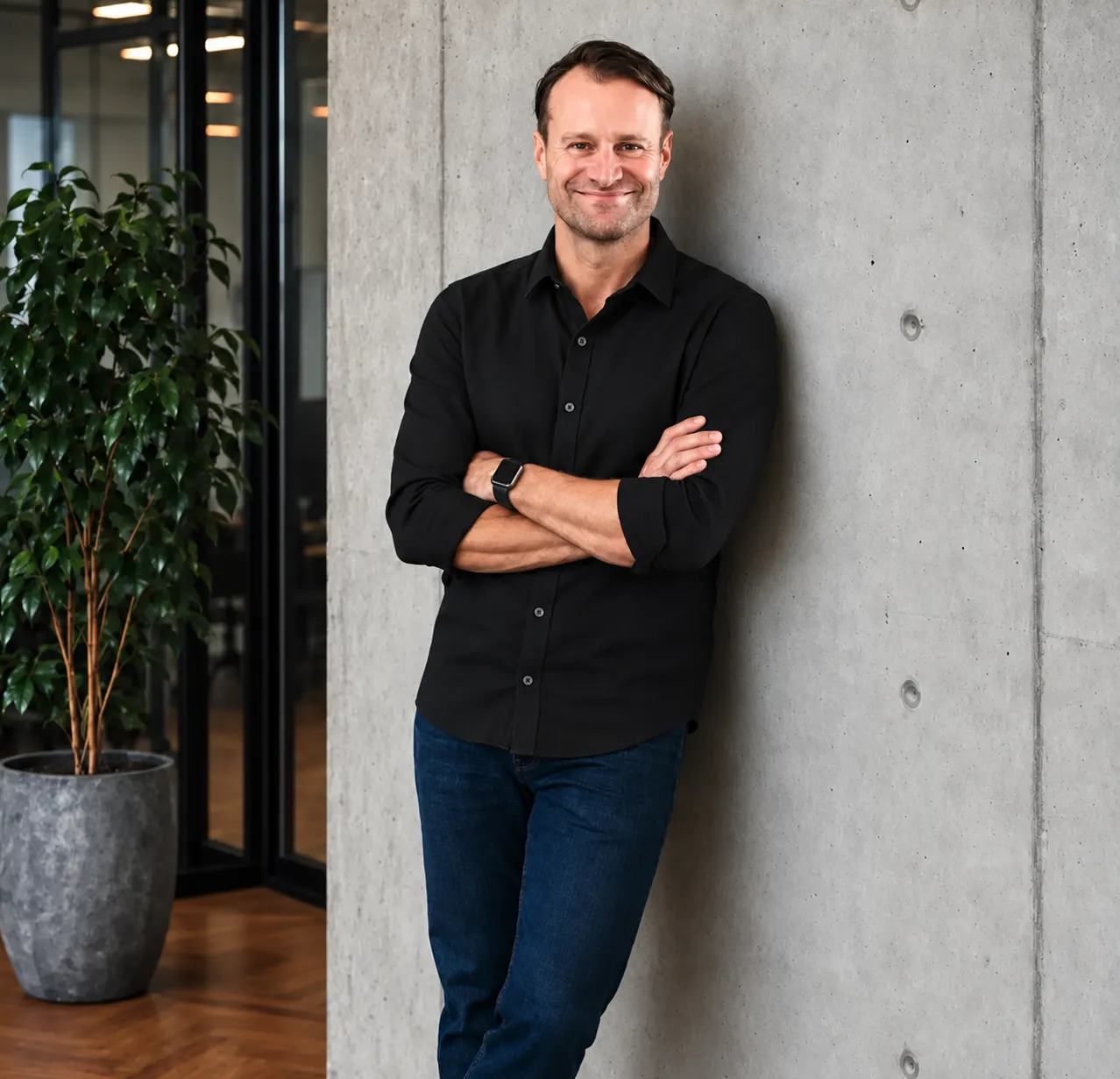 Moritz Dunkel bei der strategischen Beratung